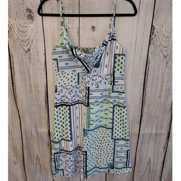 LOFT | TALL LENGTH Patchwork Floral Twist-Cutout Cami Dress - Picture 4 of 16